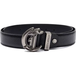 Just Cavalli Skórzany pasek - Paski - miniaturka - grafika 1