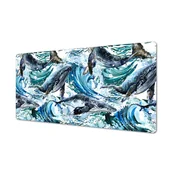 Podkładki na biurko - Podkładka ochronna na blat eko Wieloryby woda fale, ArtprintCave - miniaturka - grafika 1