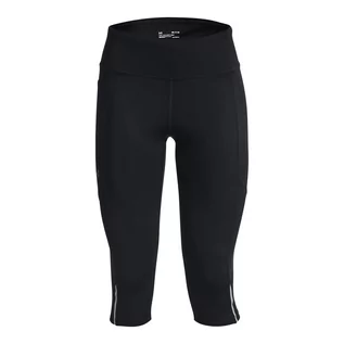 Legginsy - Under Armour, Legginsy sportowe damskie Fly Fast 3.0 Speed Capri, 1369770-001, Czarne, Rozmiar S - grafika 1