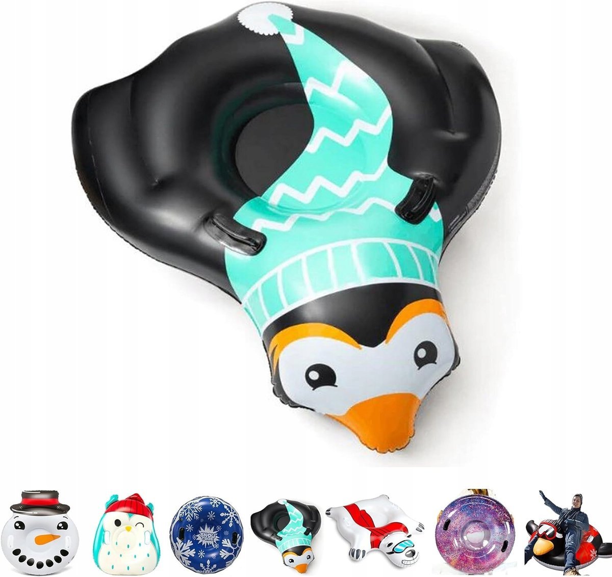 Opona Koło Śnieżne Do Zjeżdzania Pingwin Dla Dzieci I Dorosłych Na Śnieg