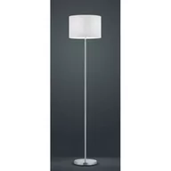 Lampy stojące - Trio Leuchten Nowoczesna lampa podłogowa nikiel biały klosz - Hotel - miniaturka - grafika 1