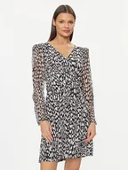 Sukienki - Morgan Sukienka codzienna 241-RLUISA Czarny Regular Fit - miniaturka - grafika 1