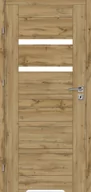 Drzwi wewnętrzne - Skrzydło łazienkowe Etna 90 lewe dąb olejowany - miniaturka - grafika 1