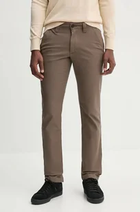 Timberland spodnie męskie kolor brązowy w fasonie chinos TB0A6V32BK01 - Spodnie męskie - miniaturka - grafika 1