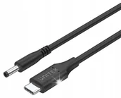 Kable - Kabel zasilający Unitek USB-C - DC 4,0 mm 1,8m do laptopa Lenovo 65W Czarny - miniaturka - grafika 1