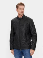 Kurtki męskie - Guess Kurtka z imitacji skóry Quilted M4RL01 WFHD0 Czarny Regular Fit - miniaturka - grafika 1