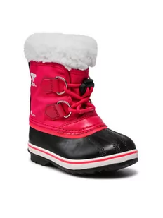 Sorel Śniegowce Childrens Yoot Pac Nylon Wp NC1962 Różowy - Śniegowce damskie - miniaturka - grafika 1