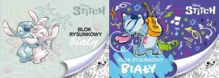 Blok rysunkowy biały A4/20K Stitch mix - Beniamin - Szkolne artykuły papiernicze - miniaturka - grafika 1