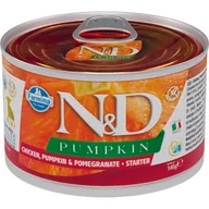 Mokra karma dla psów - Karma dla psa FARMINA N&D Pumpkin Kurczak z dynią i owocem granatu Puppy Mini 140g - miniaturka - grafika 1