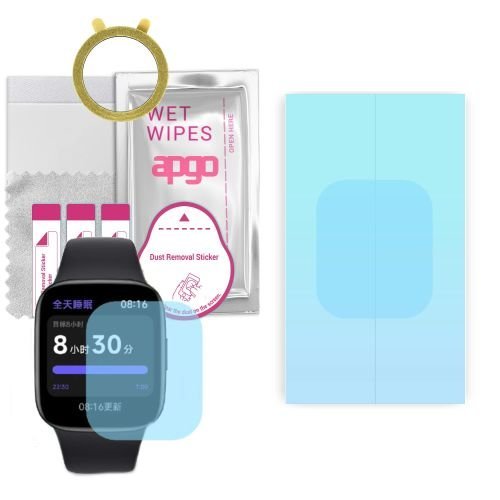 1x folia ochronna hydrożelowa do Xiaomi Redmi Watch 3 - apgo HD HQ FLEX Smartwatch Hydrogel Protection Ochrona na ekran smartwatcha