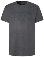 Koszulki męskie - Pepe Jeans Koszulka męska Wyatt, Szary (ciemnoszary Marl), M - miniaturka - grafika 1