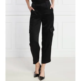 Michael Kors Spodnie SATIN CARGO PANT | Loose fit - Spodnie damskie - miniaturka - grafika 1