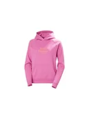 Bluzy damskie - Bluza damska HELLY HANSEN W CORE GRAPHIC HOODI różowa L - miniaturka - grafika 1