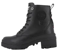 Botki damskie - Palladium Damskie botki Pallarise Ranger L, czarne, 4 UK, Czarny, 37 EU - miniaturka - grafika 1
