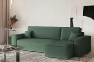 Narożniki - Sofa w kształcie L BEST narożnik tkanina Neve zielony prawy - miniaturka - grafika 1