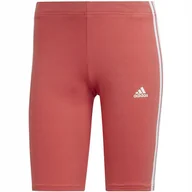 Legginsy - Spodenki damskie adidas Tight 3-Stripes Bike Shorts koralowe HF1862 M - miniaturka - grafika 1