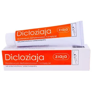 Dicloziaja żel 0,0116 g/g 100 g (tuba) - Leki przeciwbólowe - miniaturka - grafika 1