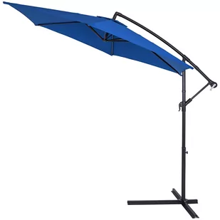 Parasol Ogrodowy Niebieski Alu Ø330cm Ochrona UV 50+ - Parasole ogrodowe - miniaturka - grafika 1