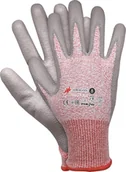 Rękawice robocze - Reis R-CUTNIX-XC-PU - Rękawice ochronne powlekane poliuretanem, odporne na przecięcie (C) i ścieranie (4) - 7,8,9,10. - miniaturka - grafika 1