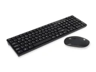 Zestawy myszka + klawiatura - Conceptronic Orazio klawiatura Dołączona myszka RF Wireless AZERTY Portugalski Czarny - miniaturka - grafika 1