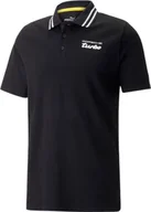 Koszulki męskie - Puma PORSCHE TURBO Legacy Polo - Męska koszulka polo bawełna czarny 538235-01 , Rozmiar: S - miniaturka - grafika 1