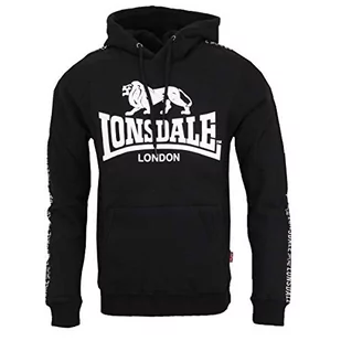Lonsdale Męska bluza z kapturem, czarny, XL - Bluzy męskie - miniaturka - grafika 1