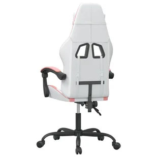 Lumarko Fotel gamingowy, biało-różowy, sztuczna skóra - Fotele gamingowe - miniaturka - grafika 6