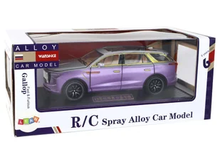 Auto RC 1:24 Samochód Pojazd E-9 Aluminiowy Zdalnie Sterowany Fioletowe - Zabawki zdalnie sterowane - miniaturka - grafika 9