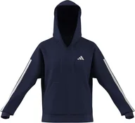 Bluzy damskie - adidas Damska bluza z kapturem Essentials z 3 paskami i zamkiem błyskawicznym (1 szt.) - miniaturka - grafika 1