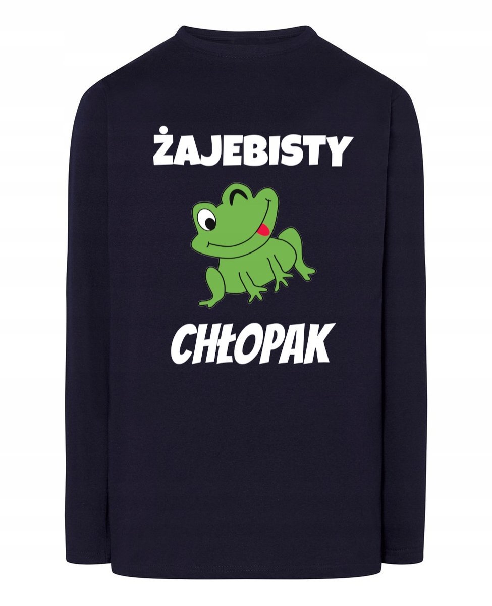 Longsleeve męski Zabawny nadruk Prezent Żaje_bsty Chłopak r.S