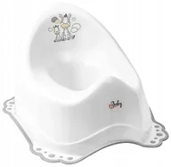 Nocniki - MALTEX Nocnik 2K z pozytywk Zebra biao/szary - miniaturka - grafika 1