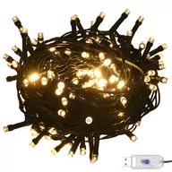 Oświetlenie świąteczne - vidaXL vidaXL Lampki LED, ciepła biel, 30 m, PVC - miniaturka - grafika 1