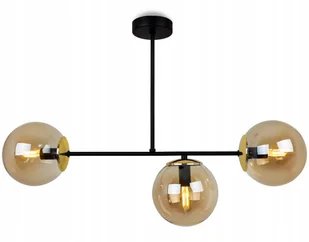 Lampa Sufitowa Wisząca Żyrandol Szklane Kule Potrójna Loft Nowoczesna - Lampy sufitowe Lampa Sufitowa Wisząca Żyrandol Szklane Kule Potrójna Loft Nowoczesna - Lampy sufitowe - miniaturka - grafika 1