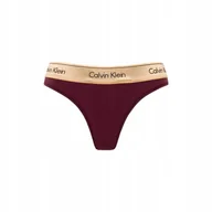 Majtki damskie - CALVIN KLEIN STRINGI DAMSKIE MAJTKI THONG 1P BORDOWE r.XS - miniaturka - grafika 1