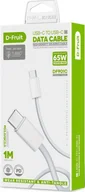 Kable USB - D-Fruit cable USB-C - USB-C 1m, white (DF901C) - miniaturka - grafika 1