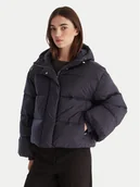 Kurtki damskie - Calvin Klein Kurtka puchowa LV044D525G Granatowy Relaxed Fit - miniaturka - grafika 1