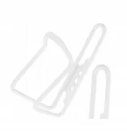 Akcesoria rowerowe - Koszyk na bidon rowerowy SPENCER aluminiowy biały - miniaturka - grafika 1