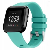 Akcesoria do smartwatchy - PASEK SILIKONOWY DO FITBIT VERSA TURKUSOWY - miniaturka - grafika 1