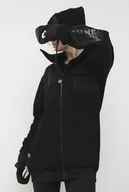 Bluzy damskie - Czarna Bluza na suwak Shred Junkies - miniaturka - grafika 1