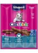 Przysmaki dla psów - Vitakraft Vitakraft Kabanosy Cat Stick Mini z flądrą 3x18g 43204-uniw - miniaturka - grafika 1