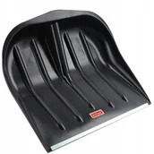 Łopaty do śniegu - Szufla do śniegu bez trzonka, czarna, blaszane okucie - miniaturka - grafika 1