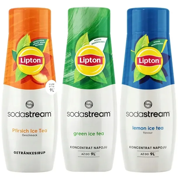 2 X Zestaw Sodastream Lipton Green Ice Tea Koncentrat Do Saturatora 3x 440m