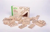 Gry planszowe - BRIK Drewniane domino 28 szt - miniaturka - grafika 1