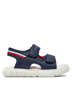 Tommy Hilfiger Sandały T1B2-33423-1591 S Niebieski - Buty dla chłopców - miniaturka - grafika 1