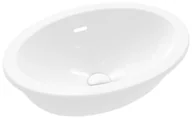 Umywalki - Villeroy & Boch Loop & Friends Umywalka podblatowa 48,5x32,5 cm z przelewem z powłoką CeramicPlus weiss alpin 4A5400R1 - miniaturka - grafika 1