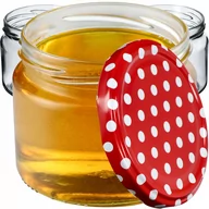 Pojemniki kuchenne - Słoiki Sonka 330ml 20szt. 82mm + wieczka "Czerwony Groszek" - miniaturka - grafika 1