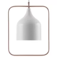 Lampy sufitowe - Beliani Lampa wisząca Lampa wisząca metalowa biała MAVONE 79233 - miniaturka - grafika 1