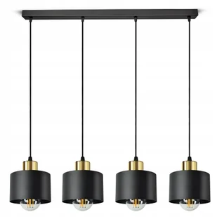 Lampa Sufitowa Żyrandol Plafon Classic Spot BZ4 Led E27 Black Gold - Lampy sufitowe - miniaturka - grafika 1