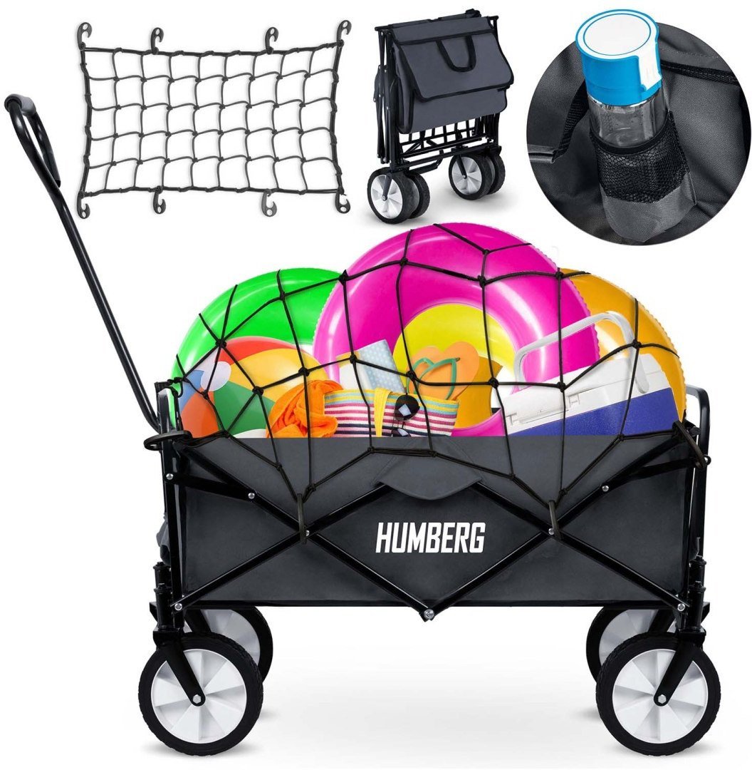 Wózek transportowy, składany z siatką 80L Humberg HM-511 EDUKAMP