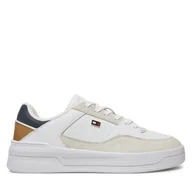 Sneakersy damskie - Sneakersy Tommy Hilfiger Essent Basket FW0FW08615 Biały - miniaturka - grafika 1